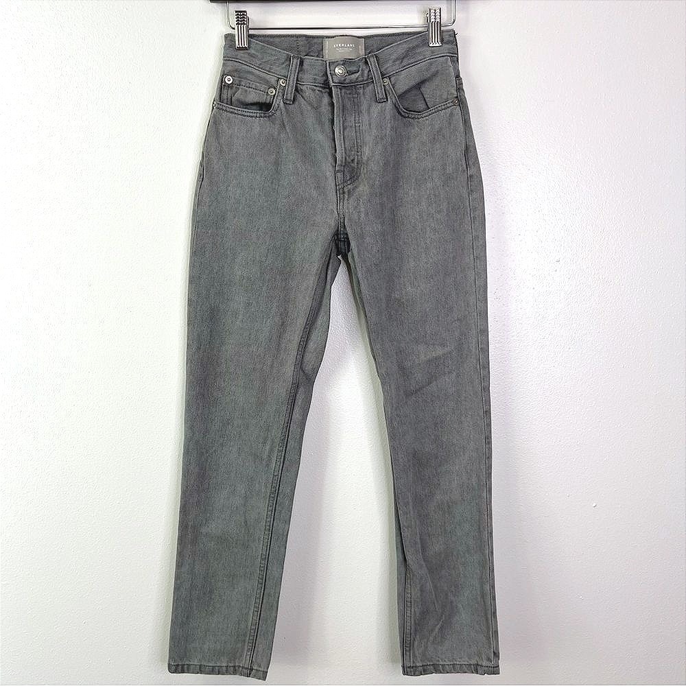 Everlane‎ The 90's Cheeky Crop Jean Light Grey Size 23